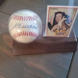 Ted Williams autographed Baseball With card