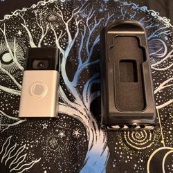 Ring camera + AC adapter + camera holder