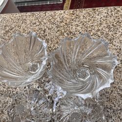 Glass candy dish with lid”