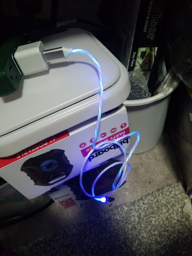 Flashing Led Charging Usb Cable New
