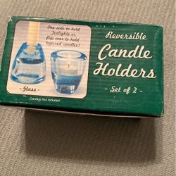 Reversible Candle Holders, Set Of 2