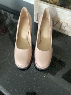 🌺🌸🌺HERMOSOS ZAPATOS 100% DE PIEL Y AUTÉNTICOS COLOR PALO DE ROSA NUEVOS SIZE 5