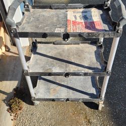 Collapsable Rolling Garage Shelf Rack