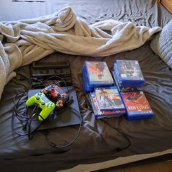 Ps4 With Games And Fan 