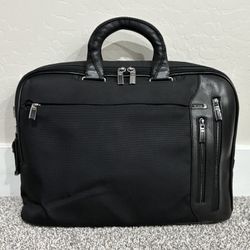 TUMI ‘Arrive Narita’ Black Nylon / Leather Laptop Briefcase - 25611D