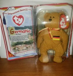 Teenie Beanie Babies Germania The Bear 1999 McDonald’s Imternational Bears II