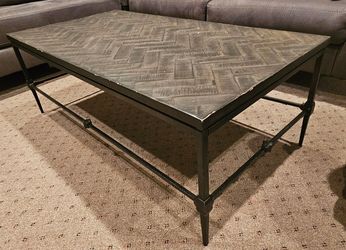 Herringbone Top End Table and Coffee Table set