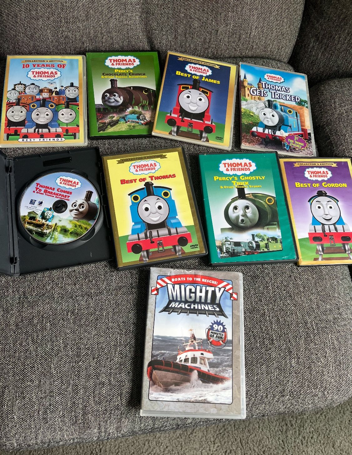 Thomas the Tank Engine kid DVD’s