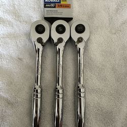 3 Kolbolt 3/8 Pro 90 3/8 Ratchets