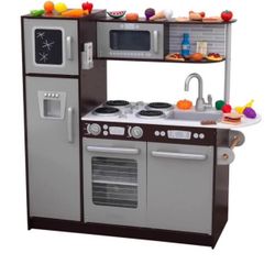 🔥 Wooden 30-Piece Kids Play Kitchen – Modern Design – Brand New in Box! 🔥 