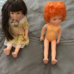 Vintage Bundle 1982 Little Orphan Annie 6" Doll Knickerbocker Toy Co