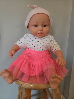 Baby Doll with Pink Tutu Skirt 20"