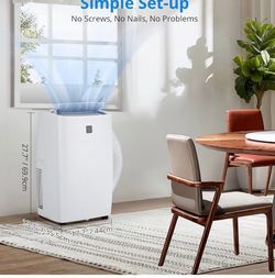 Open box Portable Air Conditioner 12000 Btu, Remote Control AC for Room Up to 450 Sq. Ft, 3 IN 1 AC Unit, Dehumidifier & Fan with Digital Display, Sma