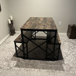Dining Room Table With Benches