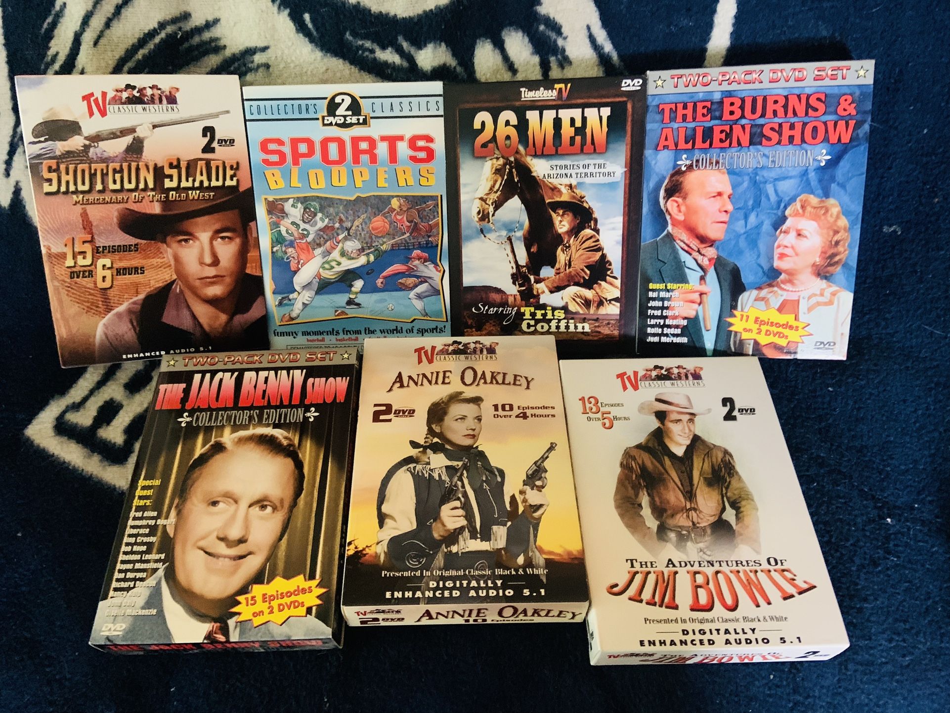 Dvd Sets. Western And Sports. Each Set Is $5 Unplayed