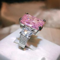 Micro-inlaid zircon diamond ring hand jewellery