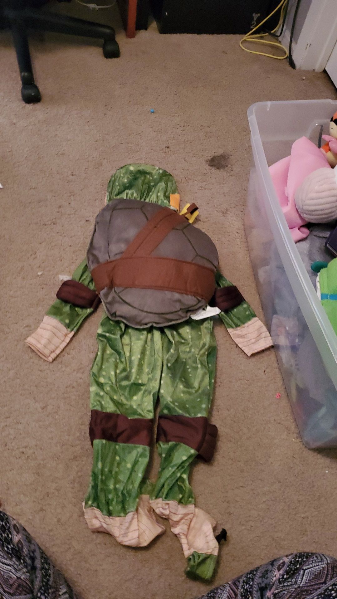 Michelangelo Ninja Turtle costume size 2t-3t brand new