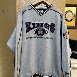 Vintage Sacramento Kings Crewneck Sweatshirt NBA 90s