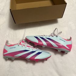 Adidas Predator Soccer Cleats – White / Pink – Men’s 11 / Women’s 12 – New