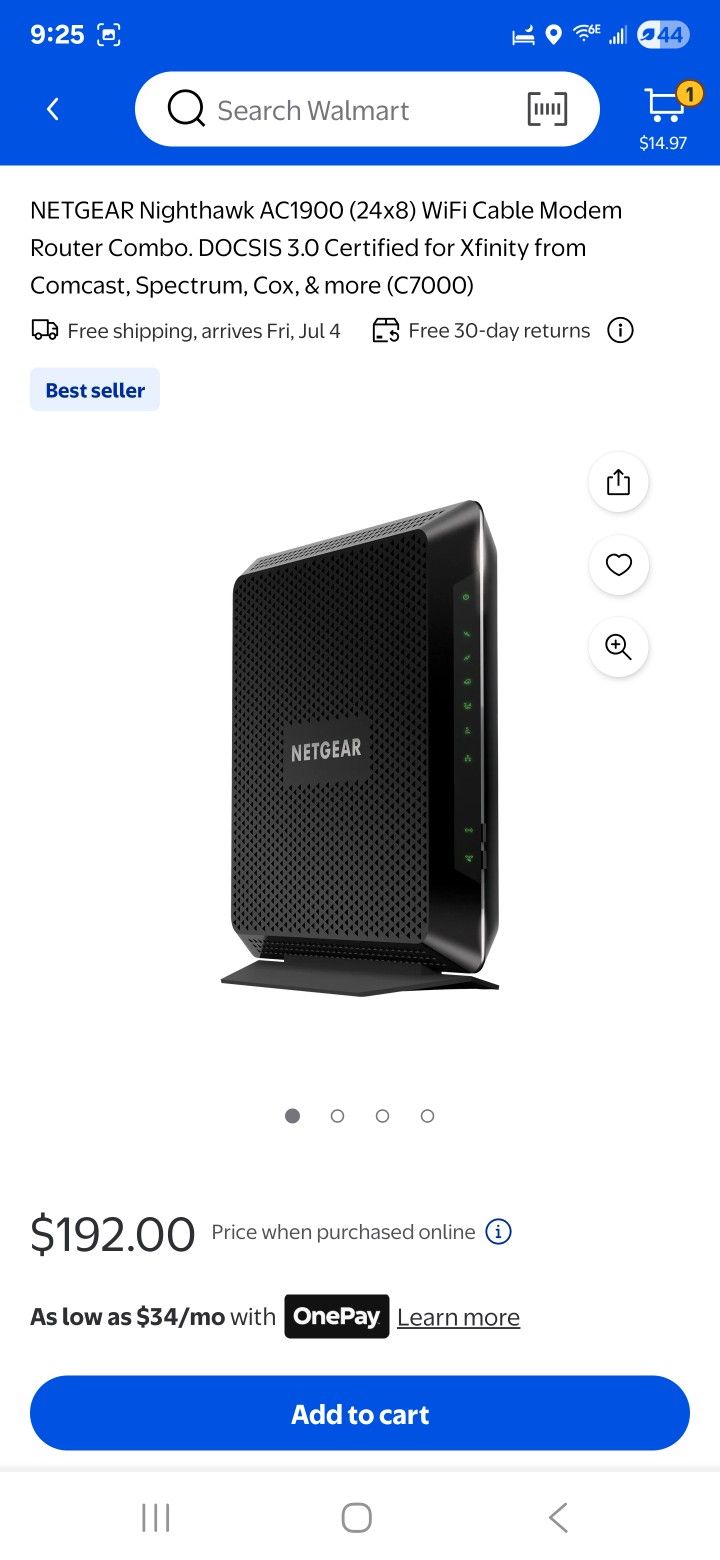 Netgear Modem Model C7000