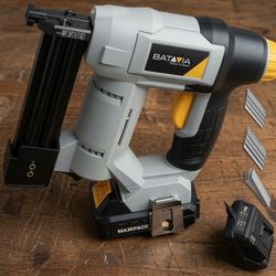 New  Brad Nailer/Staple Gun Batavia 2-in-1 Cordless