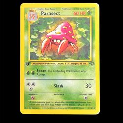 Pokémon Parasect 1st Edition Jungle Card 41/64 60 HP Stage 1 Uncommon Slash