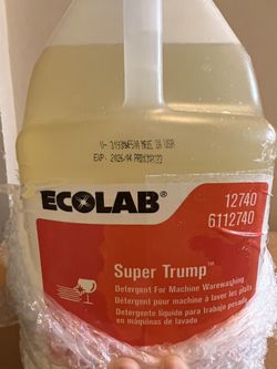 Ecolab super trump Dish detergent 