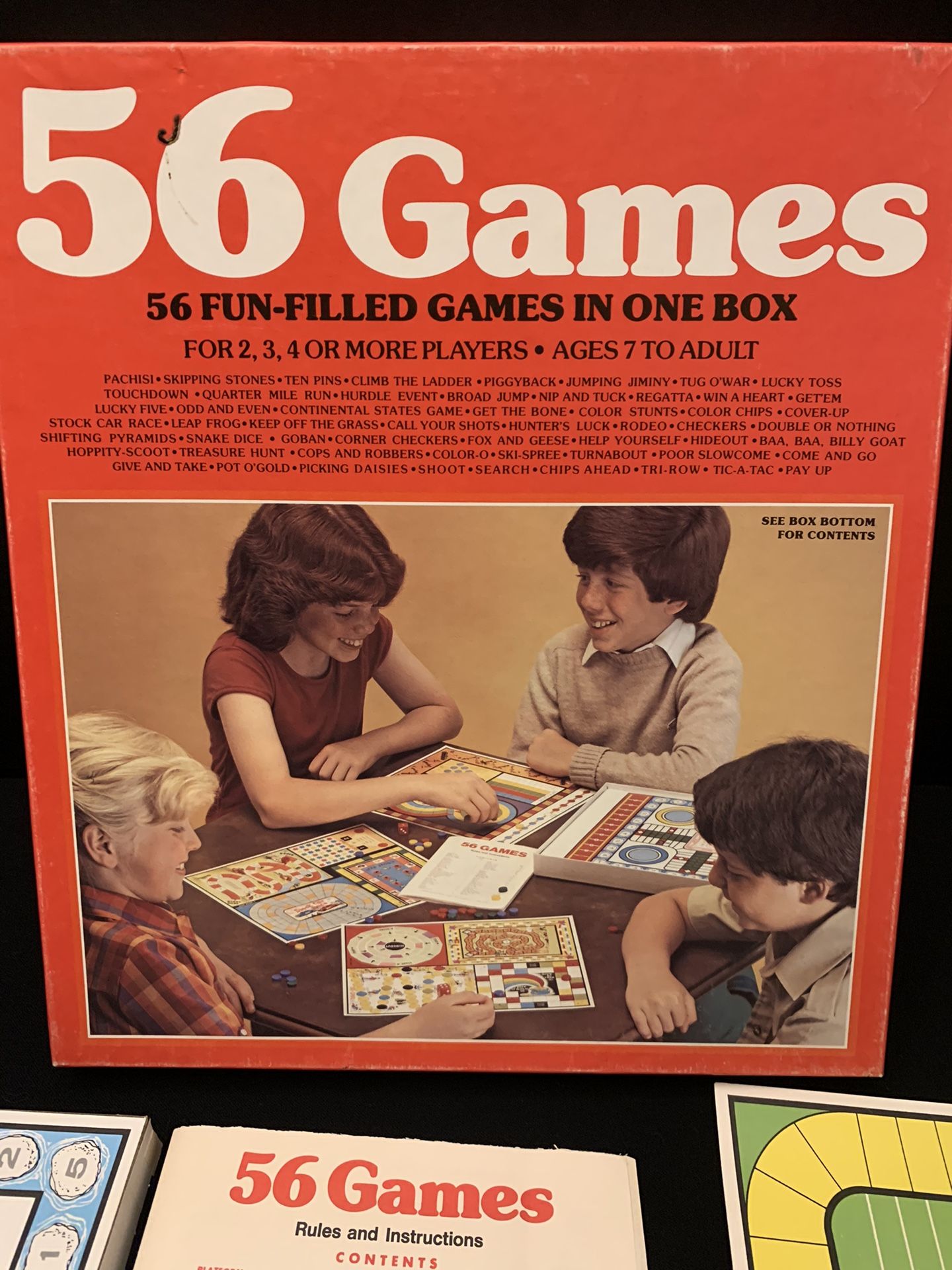 56 Games Board Game by Whitman 1981 Vintage