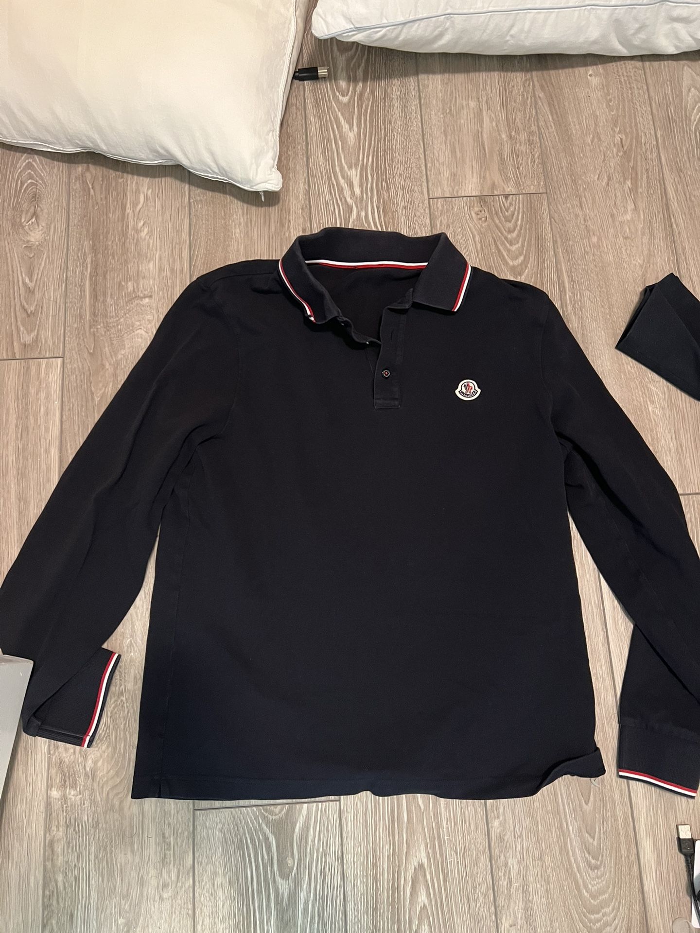 Moncler Large Men’s Long Sleeve Polo