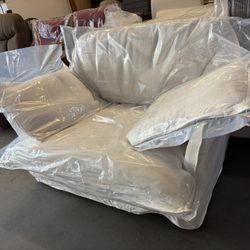 50.4'' Oversized Accent Chair Comfy Reading Chair with Large Seat Arm Chairs for Living Room,Bedroom, Apartment,White