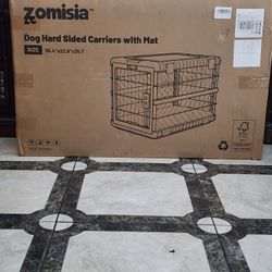 Zomisia Dog Hard Sided Carrier With Wheel