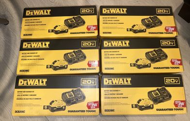 DEWALT (BRAND NEW*****)20V MAX Lithium-Ion 6.0 Ah Battery and Fast Charger.