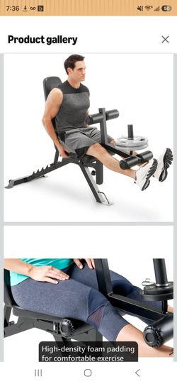 Marcy 6 Position Workout Bench with Leg attachment