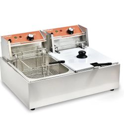 Commercial Deep Fryer w/Double Fry Basket