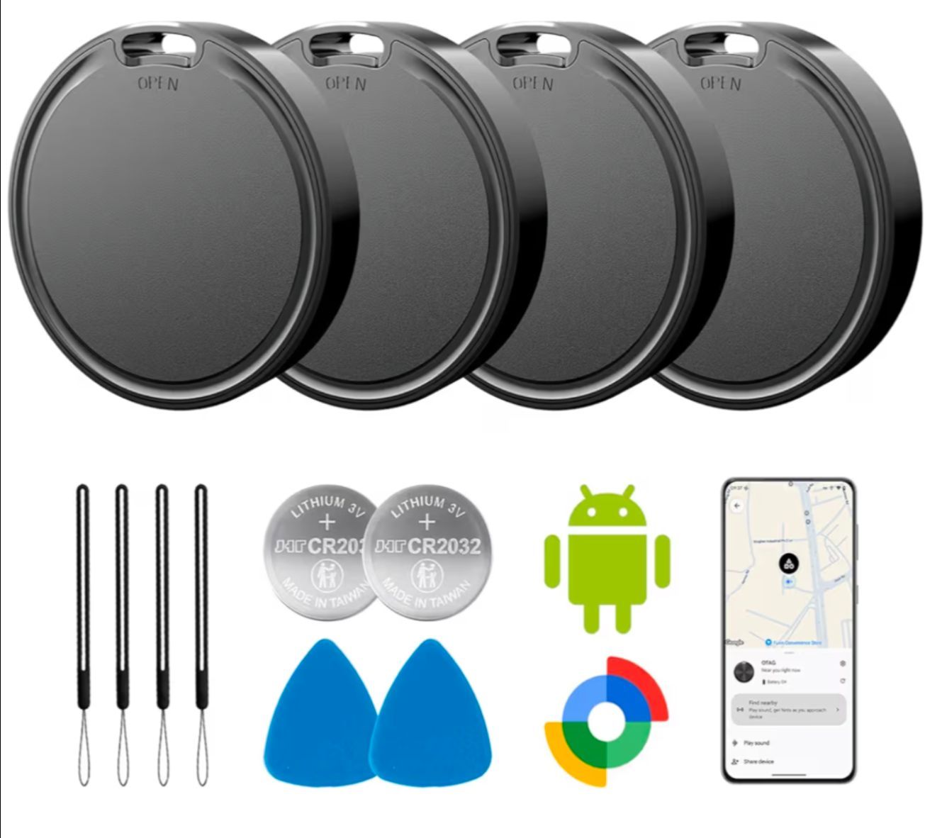 Android Air Tags 4pk
