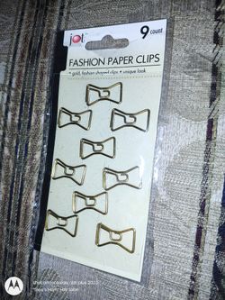 NEW Gold "Fashion Paper Clips" Only $1!!!