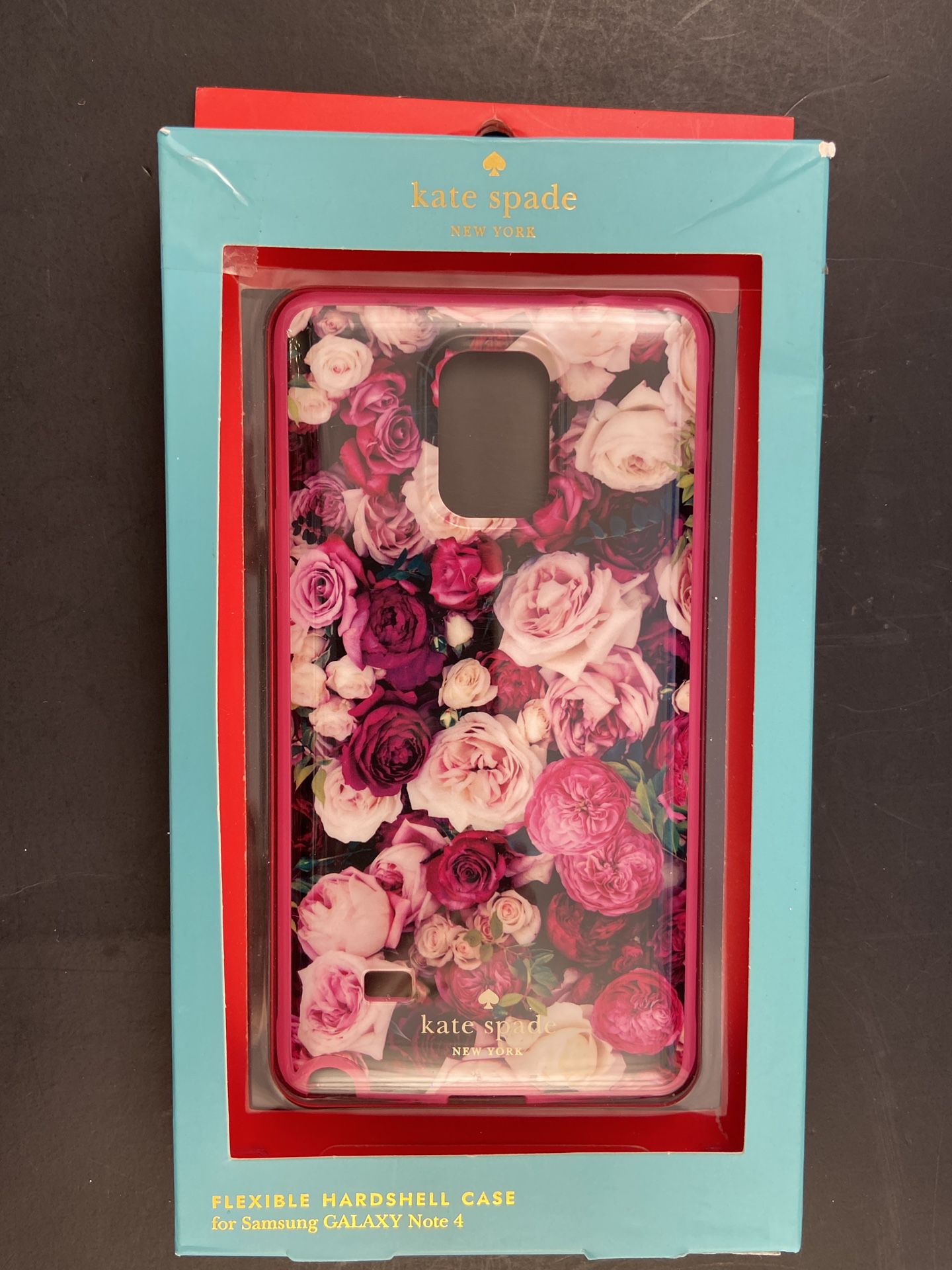 NEW Kate Spade New York Rose Samsung Galaxy Note 4 Phone Case—Flexible Hardshell Case