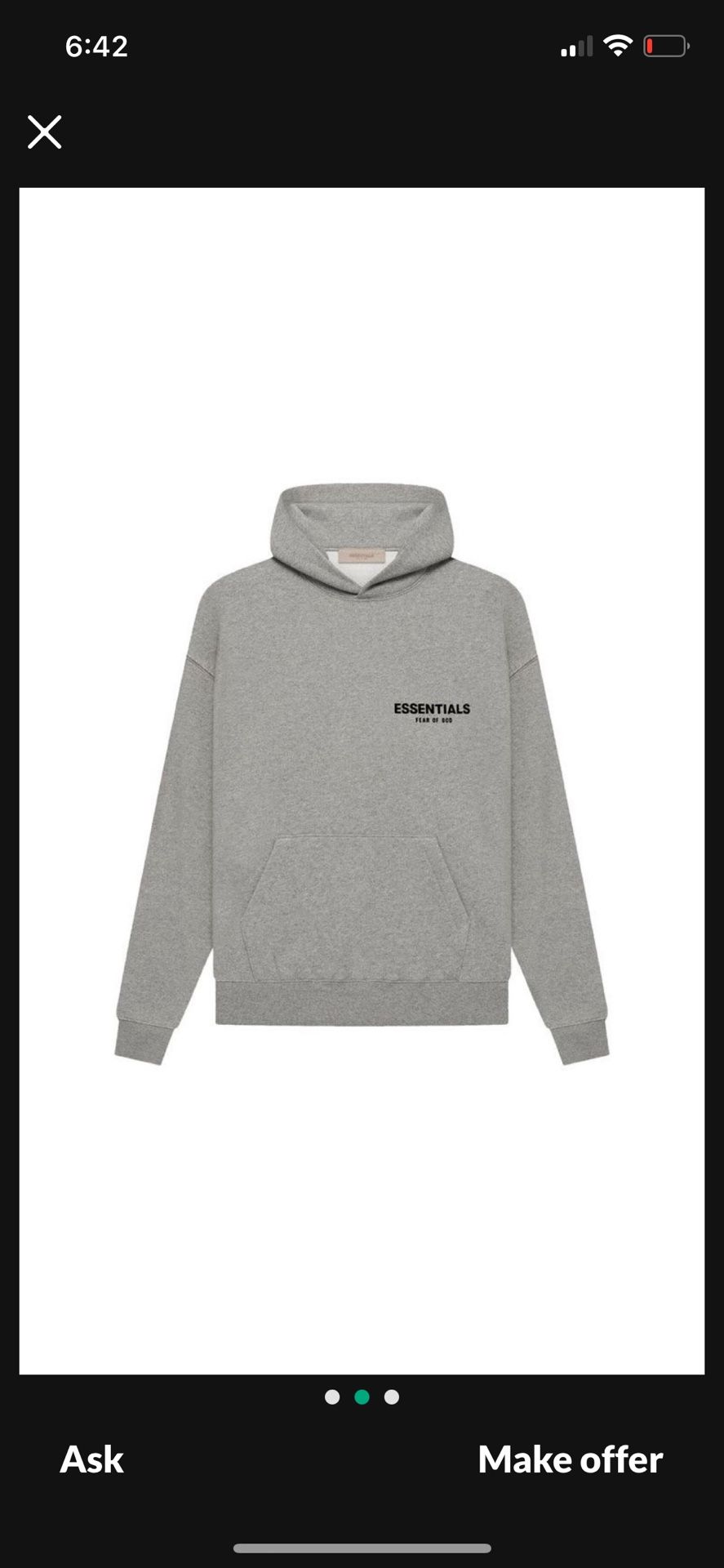 Essential Hoodie Size S