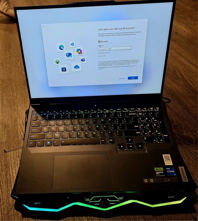 7 Lenovo legion pro5 rtx 4050.64gofram.2 TB.Of storage 165 Hz.
