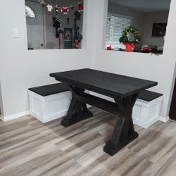 Breakfast Dining Nook Benches Set