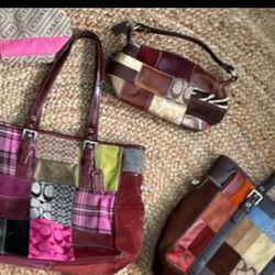 Vintage Coach Patchwork Bags