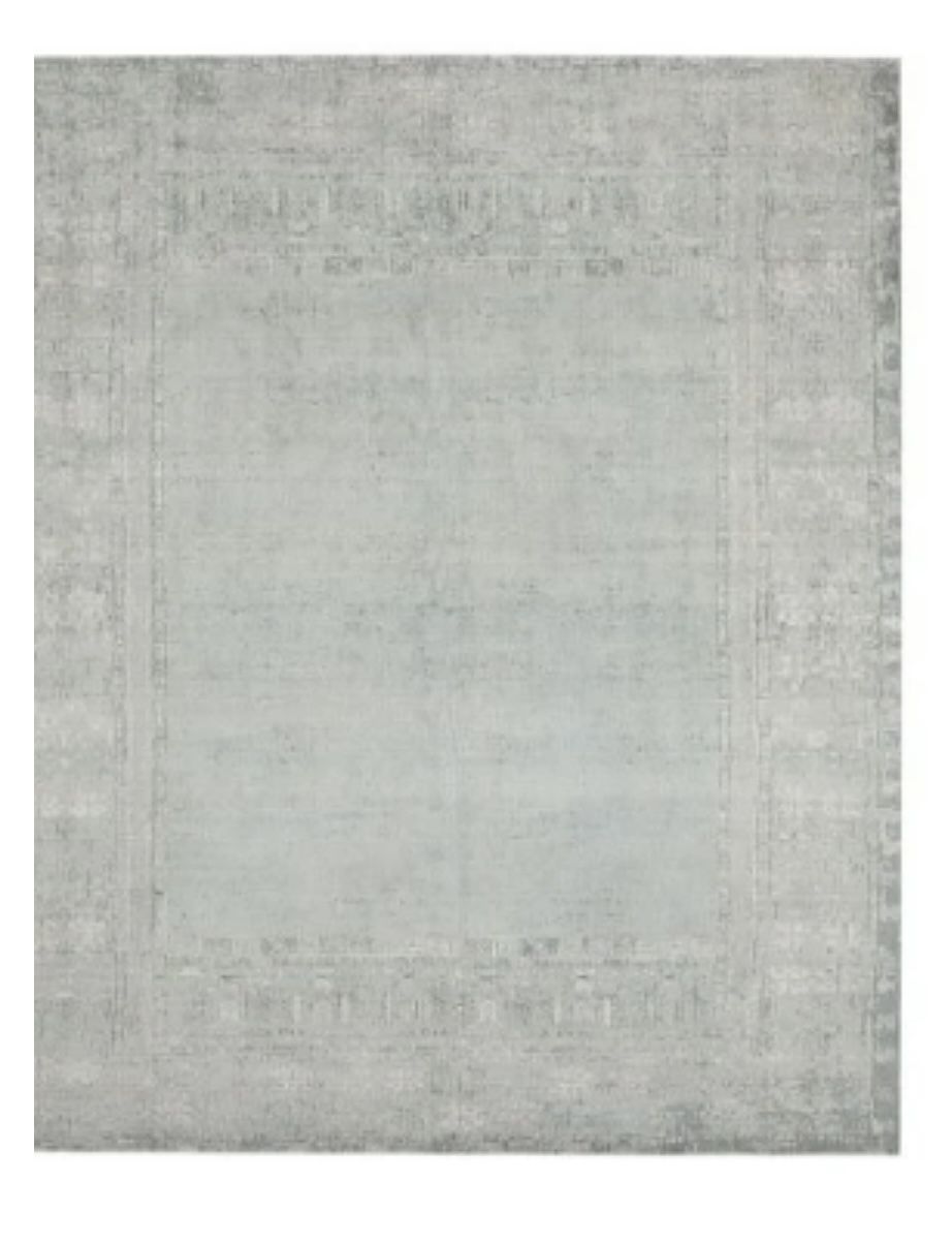 Pottery Barn “Kailee” Hand Loomed 100% Wool Rug, 8x10, Porcelain Blue
