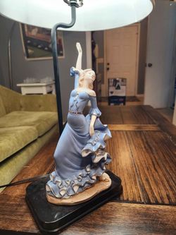 Vintage Flamenco Dancer Ceramic Lamp – Rare Sculptural Statement Piece