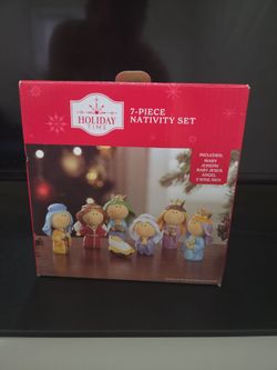 7 piece nativity set , pesebre