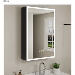 Cabinet with LED Lights and Mirror