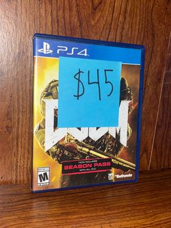 Golden PlayStation 4 & 5 DOOM PS5 PS4 Video Game