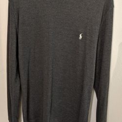 Polo Ralf Lauren Long Sleeve Pullover Shirt Size M
