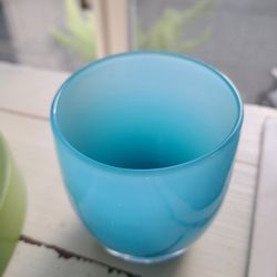 Glassybaby Cabo Votive Candle Holder Blue Sky - Sticker #0058 pre triskelion