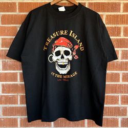 Vintage Treasure Island At The Mirage Las Vegas Casino T-shirt Size XL New