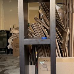 Tall Brown Bookshelf  75”x15”x14”